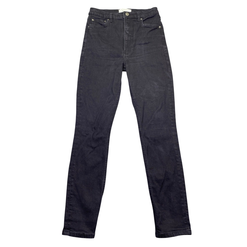 Reformation Jeans Womens 27 High Rise Skinny Black Denim Organic Cotton